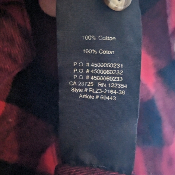 Aritzia TNA Pure Cotton Red & Black Flannel Plaid Shirt Button Down Size XS - Picture 5 of 6